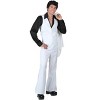 HalloweenCostumes.com Adult Saturday Night Fever Disco Costume Mens, Retro White Dance Suit Halloween Outfit - 3 of 4