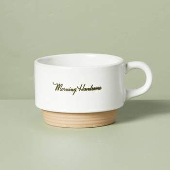 10oz Morning Beautiful & Handsome Stoneware Mugs - Hearth & Hand™ with Magnolia