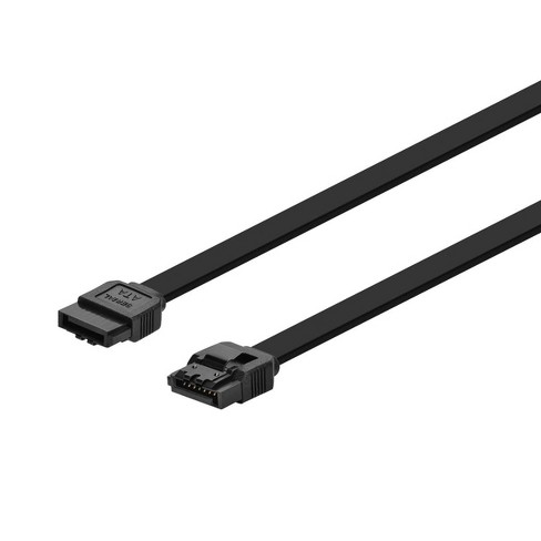 Monoprice Data Cable - 1.5 Feet - Black  Sata 6gbps Cable With Locking  Latch, Data Transfer Speeds Of Up To 6 Gbps : Target