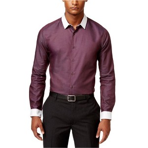 I.N.C International Concepts Mens Chambray Button Up Shirt, Purple, X-Large - 1 of 1