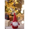 Gulches Series  Red and White Shatterproof Standing Santa with Lantern and Bag Holiday Ornament - 4 of 4