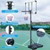 RISOKEYS Portable Basketball Hoop, Height Adjustable 5.4-7 ft, with 32'' Backboard and Wheels, for Indoor Outdoor - 4 of 4