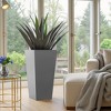 Wooakway Outdoor/Indoor/Decor/Garden Large Tall Metal Planter Pots Planter Boxes Cachepots Nursery Pots - 4 of 4