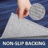 Acekool 4x6 Modern Ombre Washable Rug, Non-Slip Soft Low Pile Area Rug, Non-Shedding Accent Carpet for Living Room, Bedroom, Office, Grey - 2 of 4