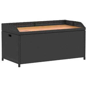 vidaXL Storage Bench Seats Many Outdoor Bench Rectangular Contemporary - 1 of 4