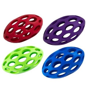 JW Pet Hol-ee Football Rubber Dog Toy- Mini (3.75" Long) - 1 of 2