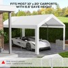 10 x 20ft Carport Roof, UV Resistant Canopy Replacement, Fits 84C-378V00 and 84C-206 Series - 4 of 4