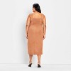 Women's 90's Suede Midi A-Line Dress - Future Collective Brown - 2 of 3