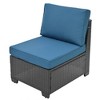 10-Piece Outdoor PE Rattan Cnversation Sectional Sofa Set with Storage Coffee Table and Waterproof Cushions - 4 of 4