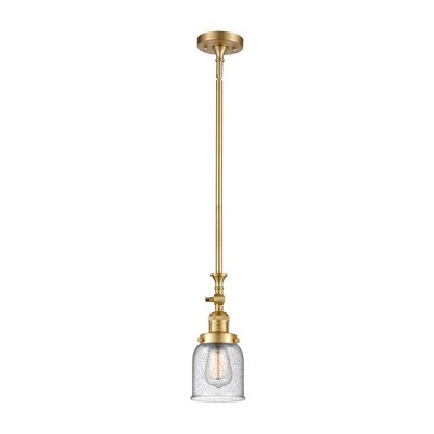 Bell - 1 Light Stem Hung Tiltable Mini Pendant In Industrial Style-14 Inches Tall and 5 Inches Wide