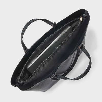 A New Day Dual Strap Triple Compartment Tote Bag - A New Day™ Black — фото 4
