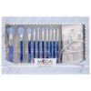 MODA Brush Blue Aura 10pc Makeup Brush Deluxe Gift Kit - 4 of 4