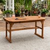 NicBex Outdoor Dining Table Modern Patio Slat-Top Acacia Wood Butterfly Table for Garden,Backyard - 2 of 4