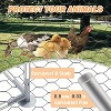 Large Chicken Coop, Metal Chicken Run for Yard with Waterproof and Anti-Uv Cover, Walk in Fence Cage for Outdoor Farm Use - 3 of 4