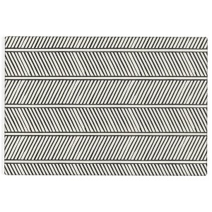 Little Arrow Design Co Organic Chevron Inkwell Rug - Deny Designs - 1 of 3
