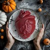 JDICTION Halloween Silicone Mold 3D Human Heart Jello Mold with Support Base for Cake, Chocolate, Jelly, Pudding - 4 of 4