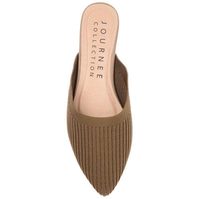 Journee Collection Womens Aniee Slip On Almond Toe Mule Flats, 5 of 10