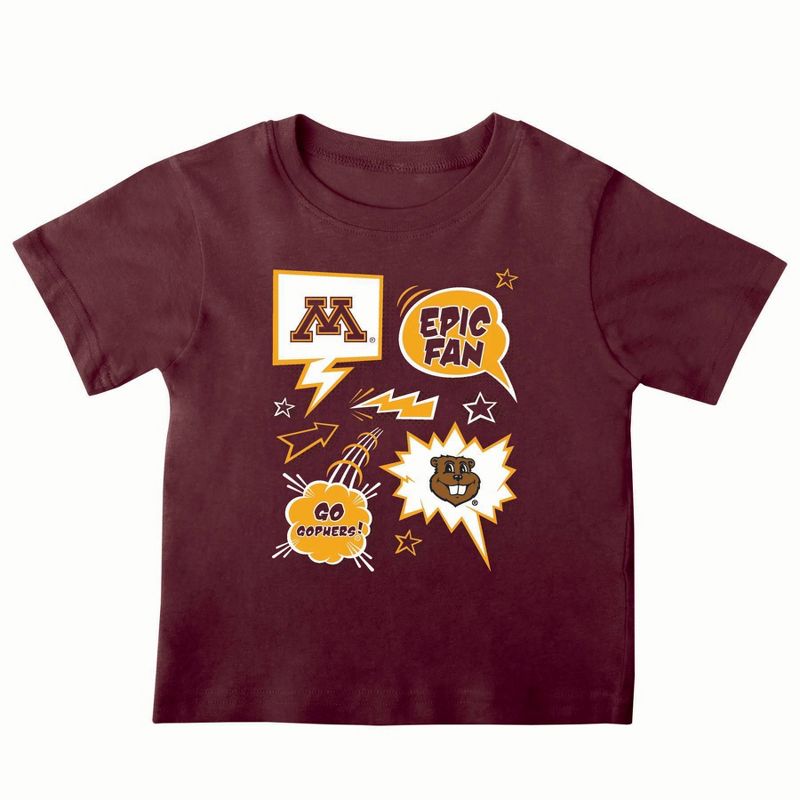 NCAA Minnesota Golden Gophers Toddler Boys&#39; 2pk T-Shirt, 2 of 4