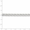 Black Bow Jewelry Mens 6.5mm Sterling Silver Solid Flat Cuban Anchor Chain Necklace - 4 of 4