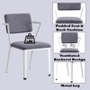 TiramisuBest Gray & White Industrial Office Chair, KD, High Back - 4 of 4