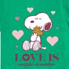 Boys' - Peanuts - Love Is Snuggles And Cuddles Short Sleeve Graphic T-Shirt - 2 of 4