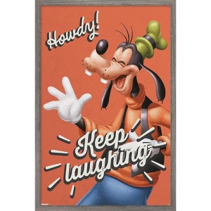 Trends International Disney Goofy: Good Old Days - Keep Laughing Framed Wall Poster Prints - 1 of 4
