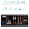 Best Choice Products 46in Shoe Storage Organization Rack Bench for Entryway, Bedroom w/ Padded Seat, 10 Cubbies - 2 of 4