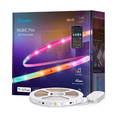 Govee 65.6ft RGBIC LED Strip Lights Color Changing LED Lights via Bluetooth