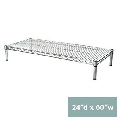 Shelving.com Chrome Wire Shelving with 1 Tier Shelf -