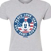Women's - Disney - Mickey Peace Love USA Fitted Graphic T-Shirt - 2 of 3
