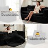 CAVINAS Modern 2-in-1 Foldable Futon Sofa Bed with Plush Blanket/Soft Pillows,Convertible Sleeper Sofa Couch for Living Room,Bedroom - 3 of 4