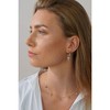 Gold Huggie Small Hoop Earrings with Charm Personalized /Star/Cross/Lock/Key 18k Gold Plated Crystal Drop Dangle Earrings for Women - 2 of 4