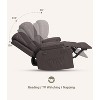 26'' Recliner Massage Chair for Adults,with Vibrating and Heating, 1.5X Sponge Filling, Side Pocket, Cup Holder, for Living Room, Bedroom - 2 of 4