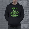 Here To Shamrock Hoodie Funny St Patricks Day Shirt Cool Outfit for Parade Fun Graphic Sweatshirt - Crazy Dog Hoodie - 2 of 4