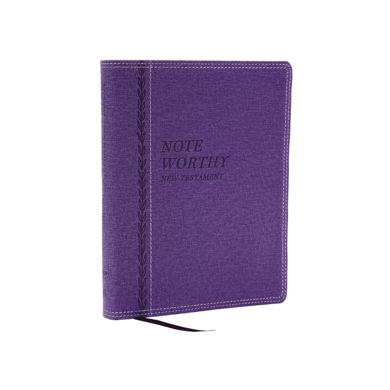 Noteworthy New Testament: Read and Journal Through the New Testament in a Year (Nkjv, Purple Leathersoft, Comfort Print) - by  Thomas Nelson, 1 of 2