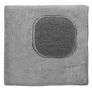 MU Kitchen 12" x 12" Microfiber Dish Cloth With Scrubber - 1 of 1