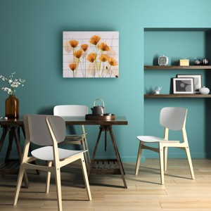 Trademark Fine Art Brigitte Van Krimpen Poppy Art Wood Slat Art - 1 of 4