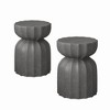 Bella Depot 13" Modern Outdoor and Indoor Coffee Table and Side Table Set, 2PC - 4 of 4