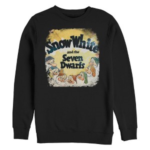 Men's Snow White and the Seven Dwarfs Vintage Poster Sweatshirt - 1 of 4