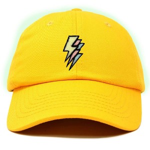 Dalix Lightning Embroidered Bolt Dad Hat Cotton Baseball Cap Adjustable Mens - 1 of 4