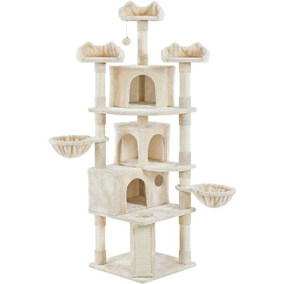Yaheetech 76.5"H 5-Level Large Cat Tower with 3 Condos