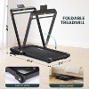 ODK 2 in 1 Function Treadmill with Handle Bar, 15% Auto Incline Walking Pad, Portable Foldable Walking Pad for Workouts in Home or Office - 3 of 4