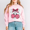 Christmas Ornaments Sketched Snowflakes - Women's Graphic Sweatshirt - 3 of 4
