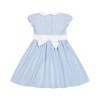 Hope & Henry Girls' Short Sleeve Seersucker Dress with Peter Pan Collar, Infant - 3 of 4