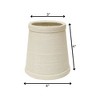 Vynxaria Lampshades: Off White Slant Hardback Chandelier Set, 3" x 4" x 4", Pack of 6 - 2 of 4