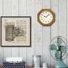 Seiko Octagon Shape Wall Clock - Medium Brown Solid Oak - 4 of 4