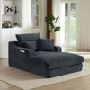 Resenkos 47.24 inch modern comfortable cushioned compression sofa with unique cushion design, Lounge chair for Living room, Bedroom, - 3 of 4