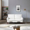 TiramisuBest Convertible 3-in-1 Velvet Sofa Bed, Sleeper Loveseat Chaise Lounge with Adjustable Backrest for Living & Small Spaces (Beige) - 2 of 4