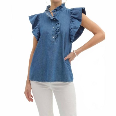 Women's Ruffled Romance Top - entro