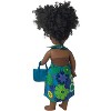 Doll Clothes Superstore Handmade Bursts of Flowers Beach Dress with Bag for 18-Inch Girl Dolls - 4 of 4